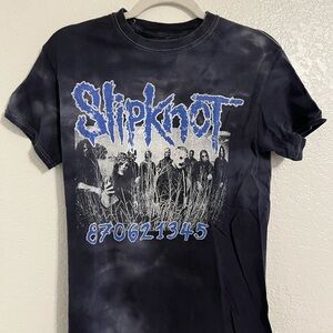 Slipknot Graphic T-Shirt in Black and Blue